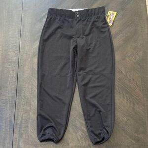 Black Intensity women’s softball pants with tags on